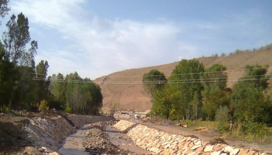 Şuşehri Aşağı Sarıca Köyü Taşkın Koruma İşi