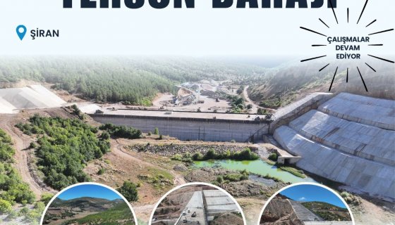 Gümüşhane Tersun Barajı Yapım İşi